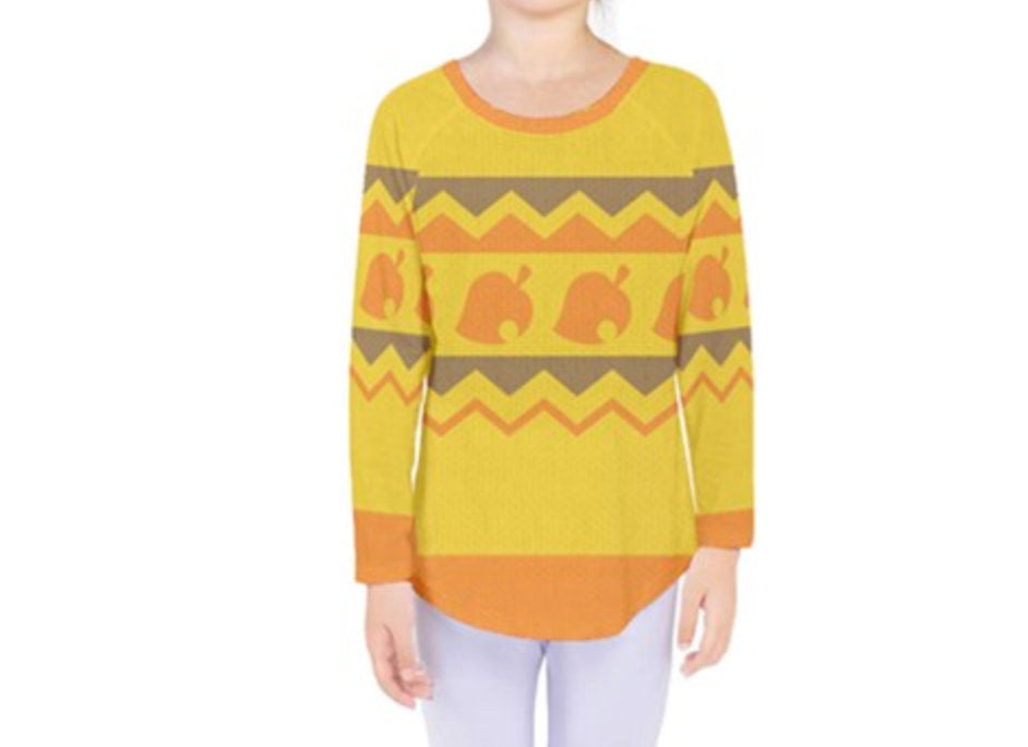 Kid's Tom Nook Animal Crossing New Horizons Inspired Long Sleeve Shirt