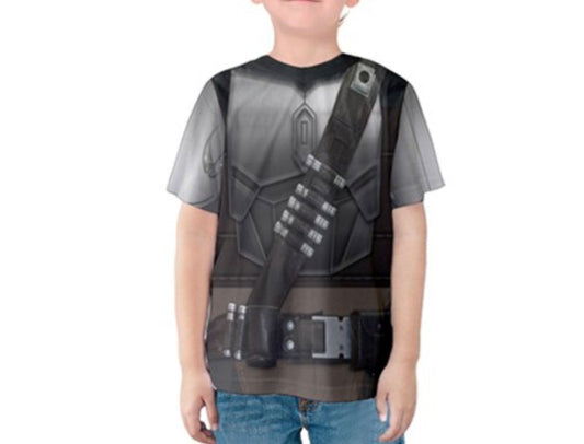 Kid&#39;s Steel Bounty Hunter Star Wars Inspired Shirt