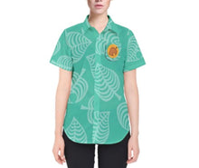 Women&#39;s Tommy and Timmy Nook Animal Crossing New Horizons Inspired Button Down Shirt