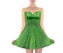 Tinker Bell Inspired Long Sleeve Skater Dress