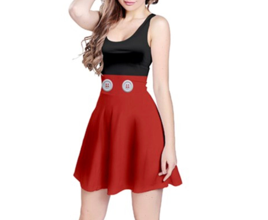 Mickey Inspired Sleeveless Dress