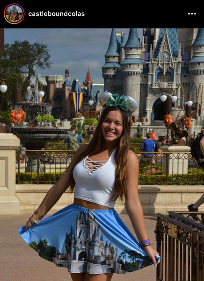 Cinderella Castle Inspired Skater Skirt