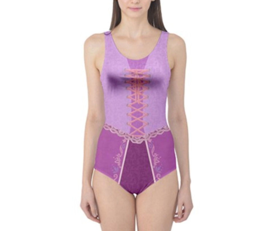 Rapunzel Tangled Inspired One Piece Swimsuit