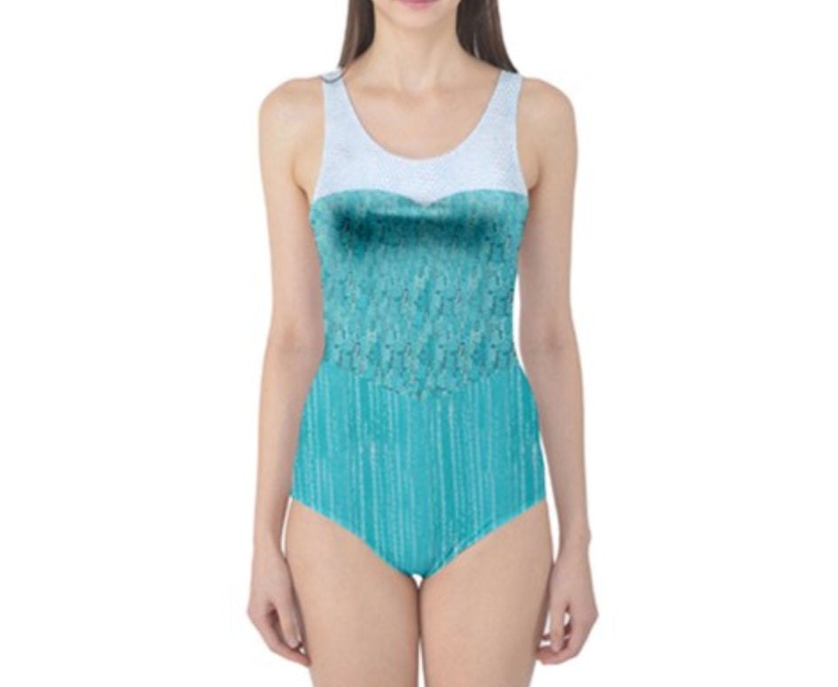 Elsa Frozen Inspired One Piece Swimsuit