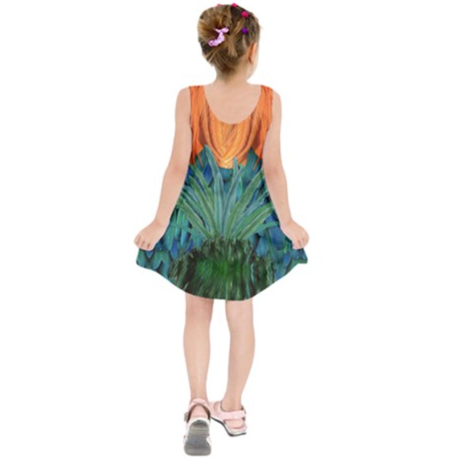 Kid&#39;s Hei Hei Moana Inspired Sleeveless Dress