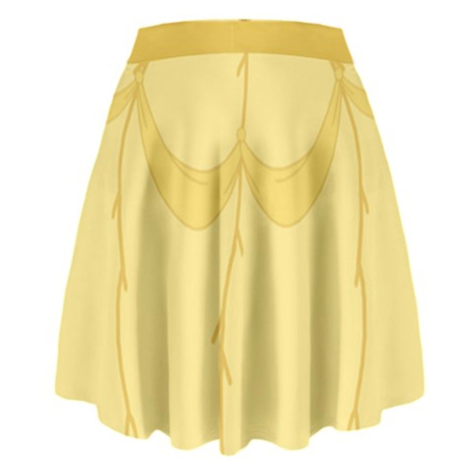 Belle Beauty and the Beast Inspired High Waisted Skirt
