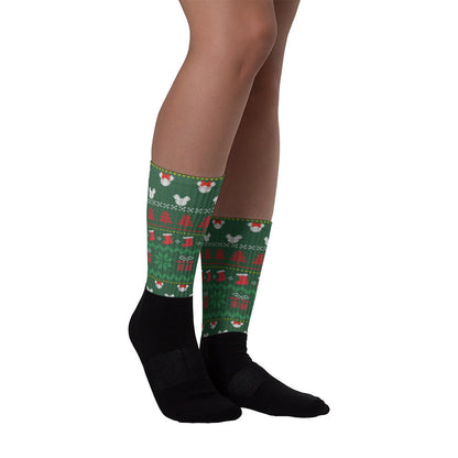 Christmas Mickey and Minnie Inspired Socks