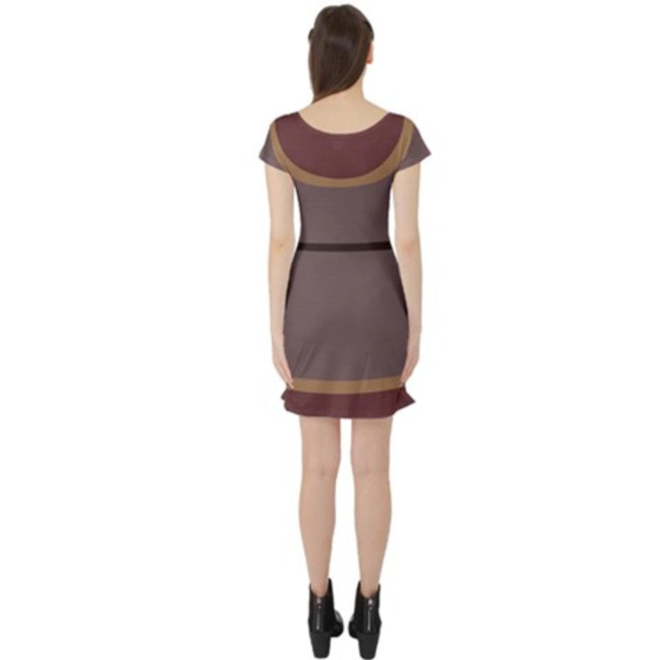 Cassandra Tangled The Series Inspired Short Sleeve Skater Dress