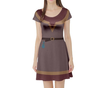 Cassandra Tangled The Series Inspired Short Sleeve Skater Dress