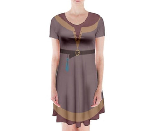 Cassandra Tangled the Series Inspired Short Sleeve Flare Dress