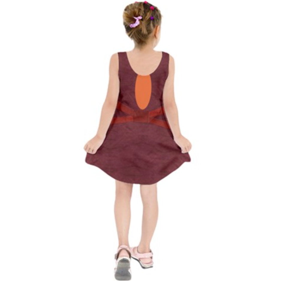 Kid&#39;s Ahsoka Tano Star Wars Inspired Sleeveless Dress