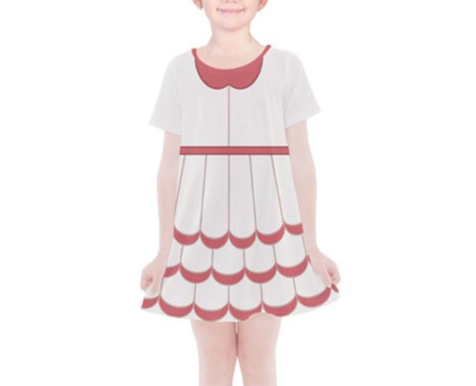 Kid&#39;s Melody The Little Mermaid Inspired Short Sleeve Dress