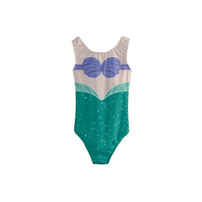 Kid&#39;s Ariel The Little Mermaid Inspired One Piece Swimsuit