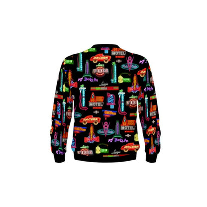 Men&#39;s Cars Land Neon Crewneck Sweatshirt