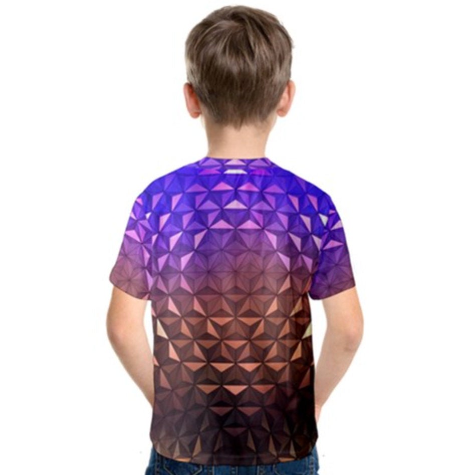 Kid&#39;s Epcot Nighttime Spaceship Earth Inspired Shirt
