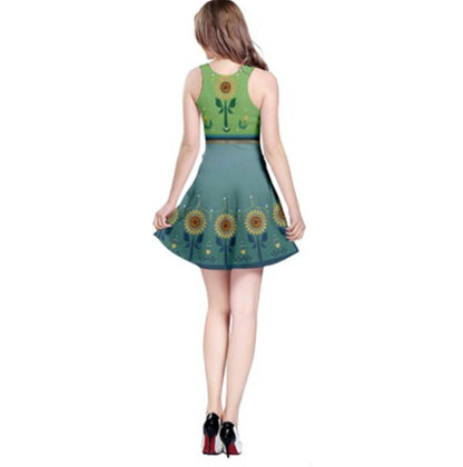Anna Frozen Fever Inspired Sleeveless Dress