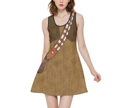 Han Solo / Chewbacca Star Wars Inspired REVERSIBLE Sleeveless Dress
