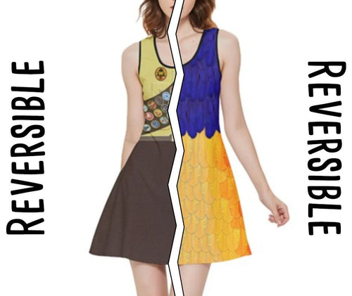 Russell / Kevin Up Inspired REVERSIBLE Sleeveless Dress