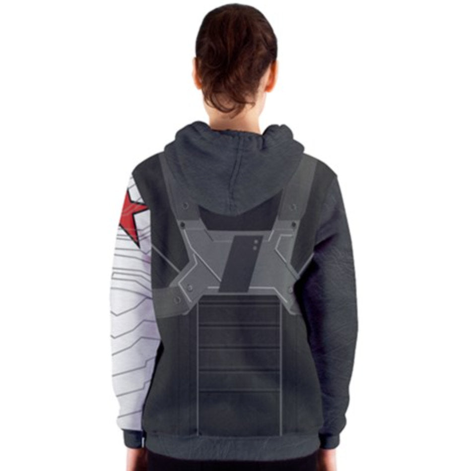 Women&#39;s Winter Soldier Inspired Zipper Hoodie