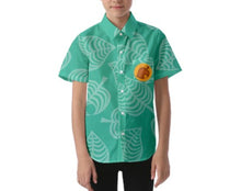 Kid&#39;s Tommy and Timmy Animal Crossing New Horizons Inspired Button Down Pocket Shirt