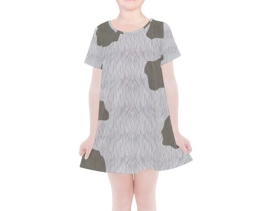 Kid's Pua Moana Inspired Short Sleeve Dress