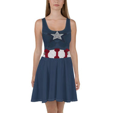 Captain America The Avengers Inspired Skater Dress
