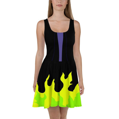 Maleficent Sleeping Beauty Inspired Skater Dress