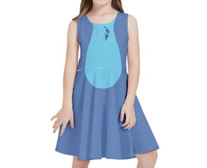 Kid's Stitch Lilo and Stitch Inspired Skater Dress