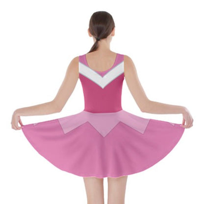 Pink Aurora Sleeping Beauty Inspired Skater Dress