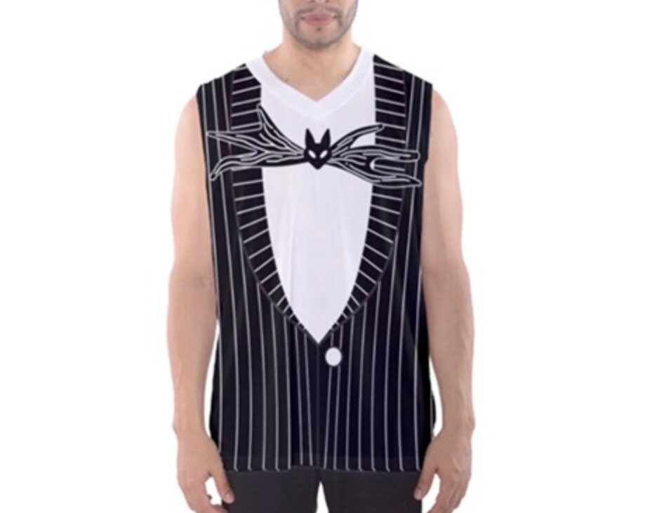 Men's Jack Skellington Nightmare Before Christmas Inspired Athletic Tank Top