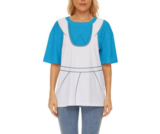 Women's Alice in Wonderland Inspired Oversized Shirt