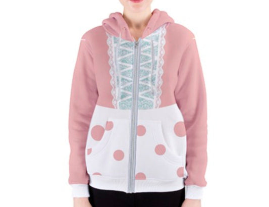 Women's Bo Peep Toy Story Inspired Zipper Hoodie