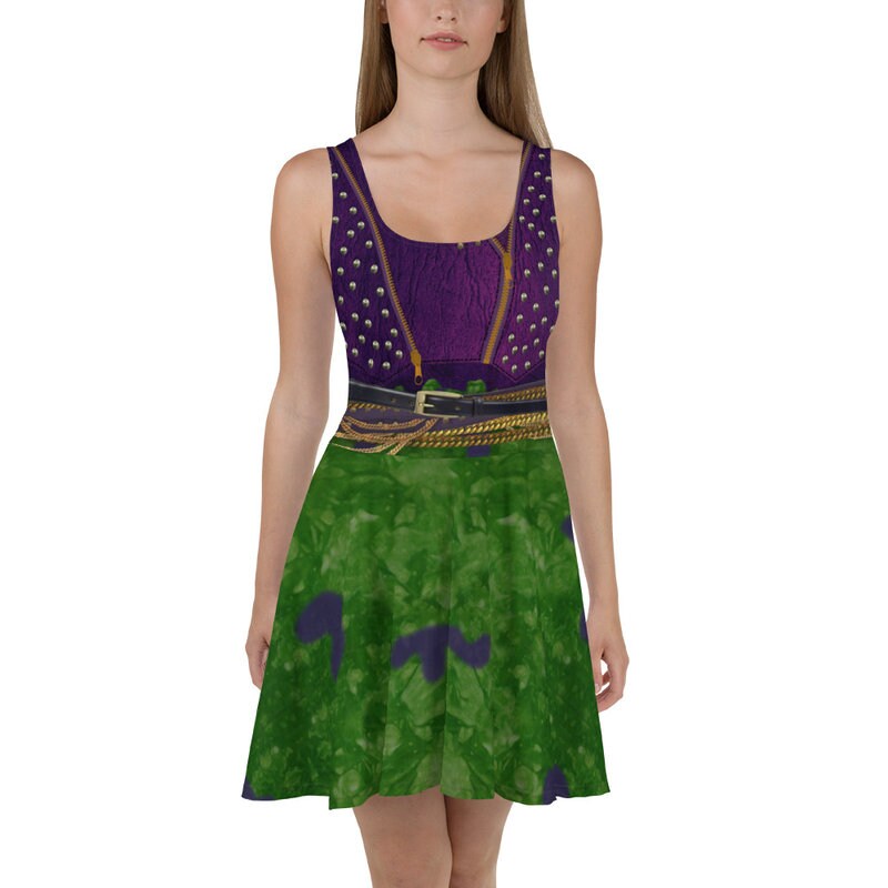 RUSH ORDER: Women's Mal Descendants Inspired Skater Dress