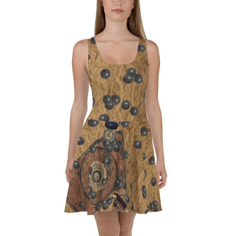 RUSH ORDER: Pirates of the Caribbean Inspired Skater Dress