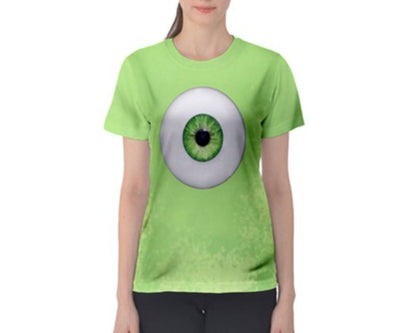 Women's Mike Wazowski Monsters Inc Inspired ATHLETIC Shirt