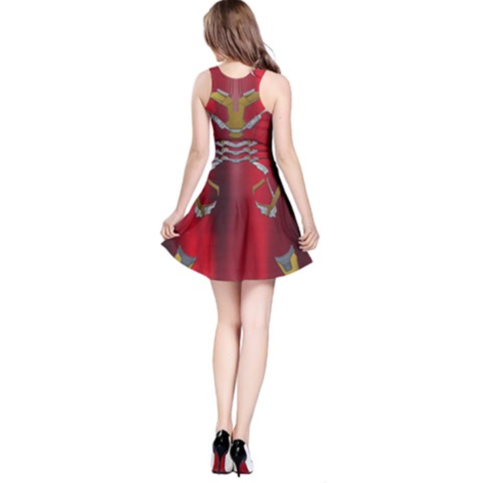 Iron Man Inspired Sleeveless Dress
