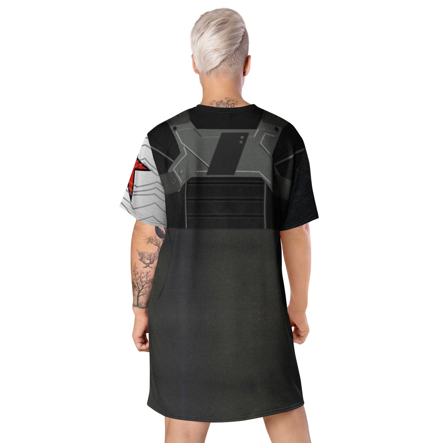 Bucky Winter Soldier Inspired T-shirt dress