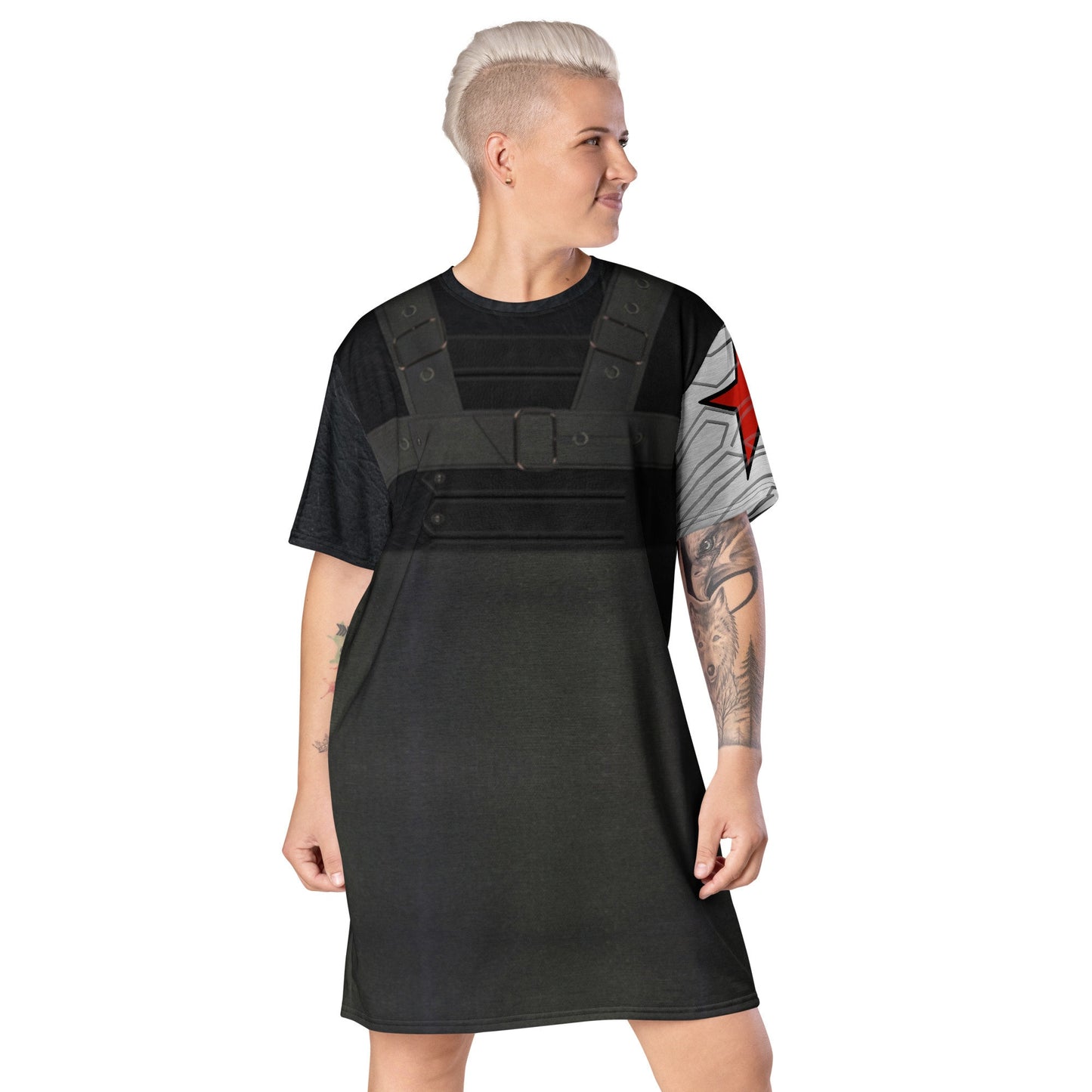 Bucky Winter Soldier Inspired T-shirt dress