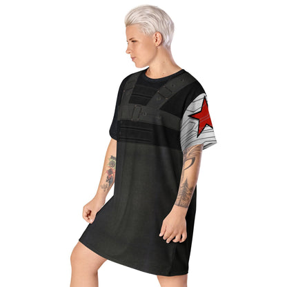 Bucky Winter Soldier Inspired T-shirt dress