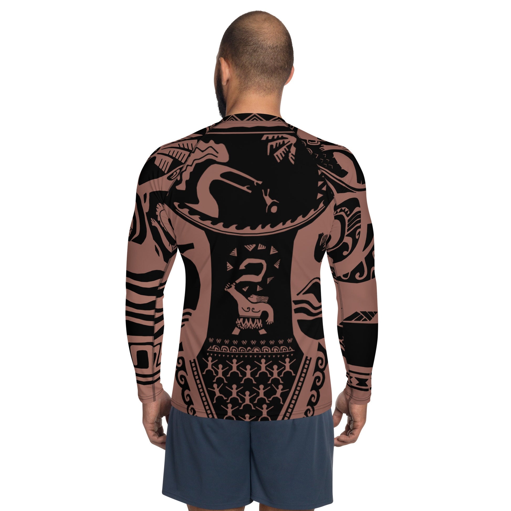 Men's Maui (No Necklace) Moana Inspired ATHLETIC Long Sleeve Shirt