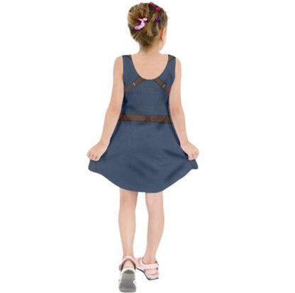 Kid's Captain America Inspired Sleeveless Dress