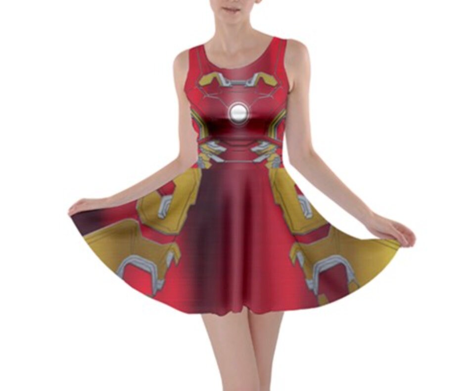 Iron Man Inspired Skater Dress