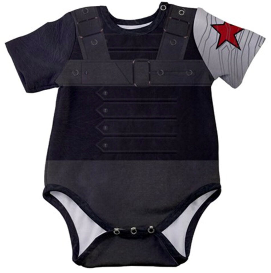 Bucky Winter Soldier Inspired Baby Bodysuit