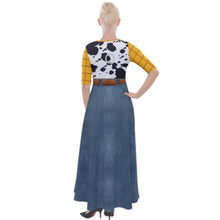 Woody Toy Story Inspired Quarter Sleeve Maxi Dress