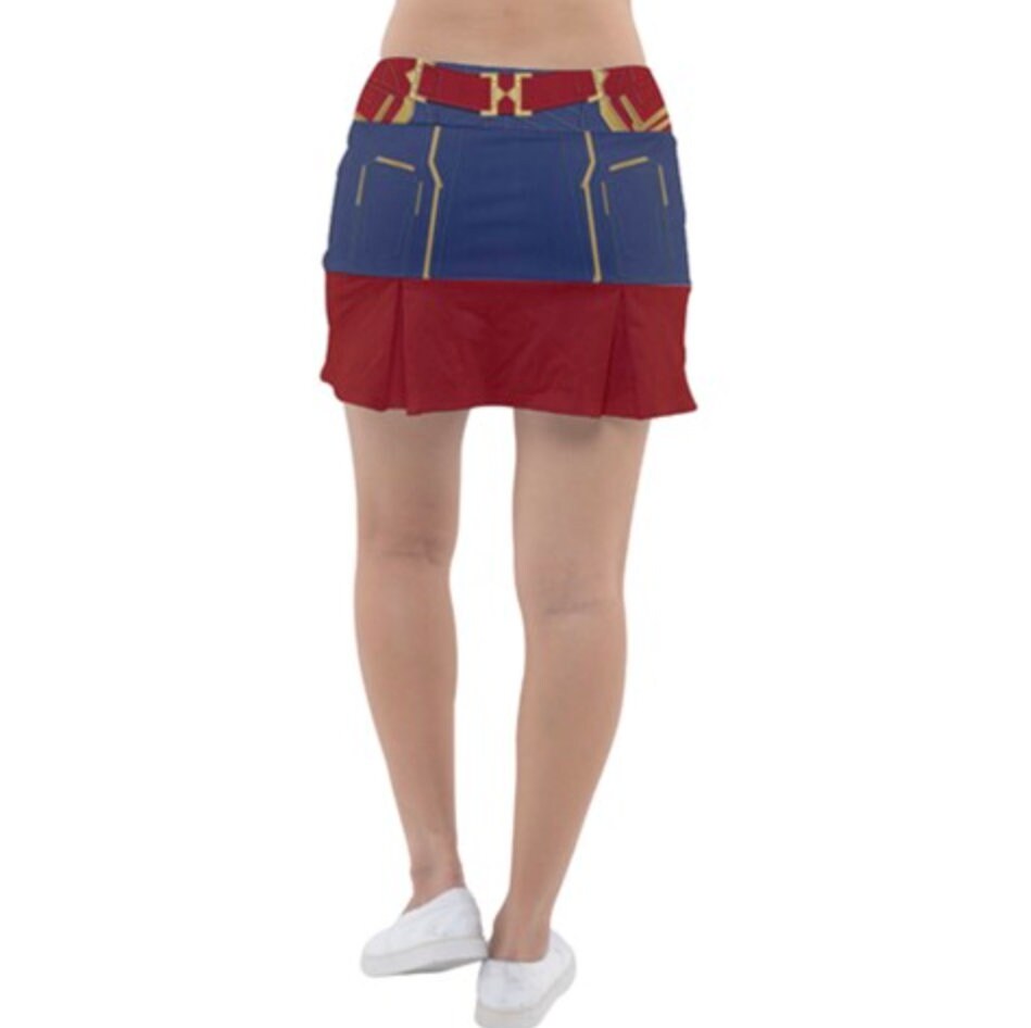 Captain Marvel Inspired Sport Skirt
