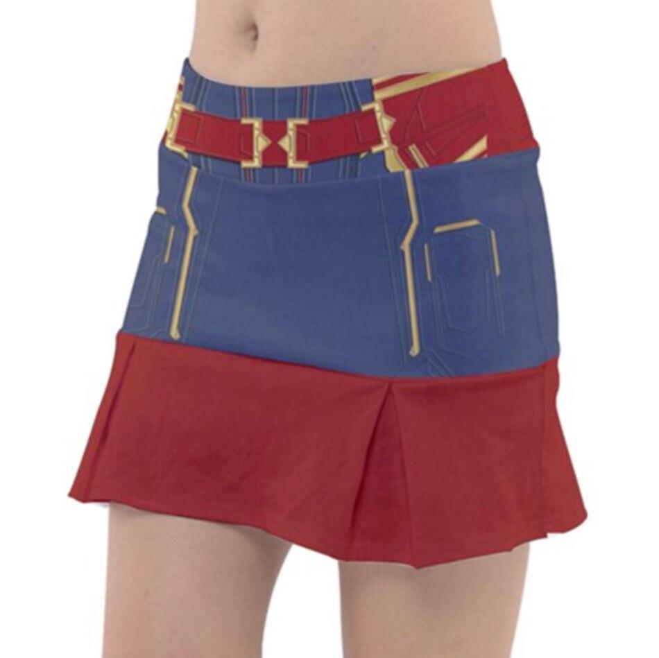Captain Marvel Inspired Sport Skirt