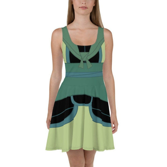 Ping Mulan Inspired Skater Dress