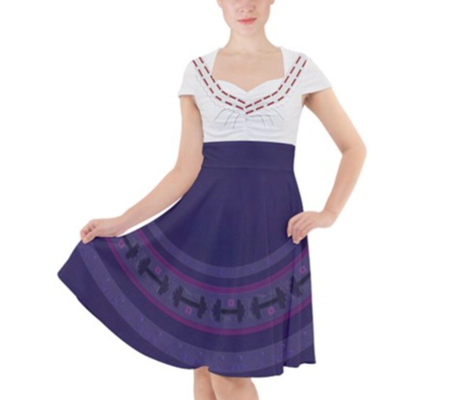 Luisa Encanto Inspired Cap Sleeve Midi Dress