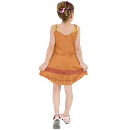 Kid's Tia Pepa Inspired Sleeveless Dress
