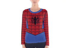 Women's Spider-Man Inspired Long Sleeve Shirt